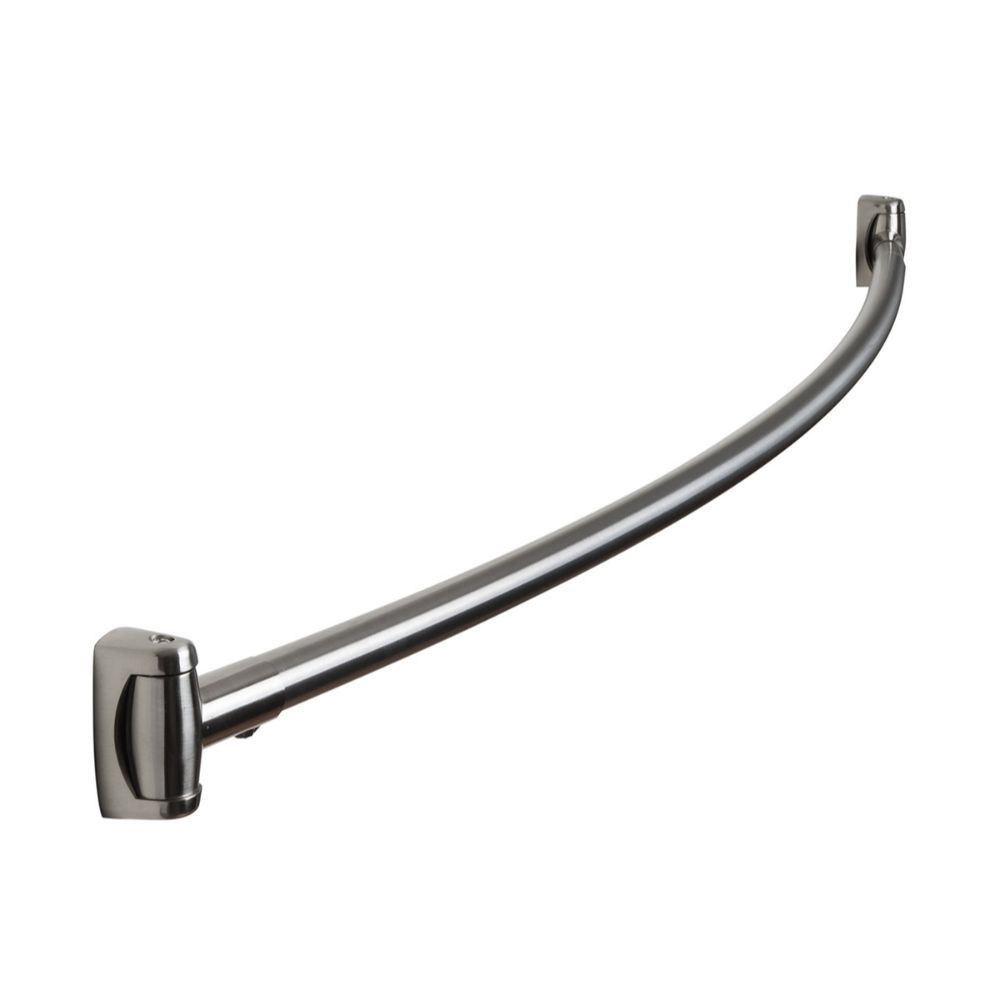 Sure-Loc Hardware SCR-CV2 32D Curved Shower Curtain Rod Adjustable in Satin Stainless